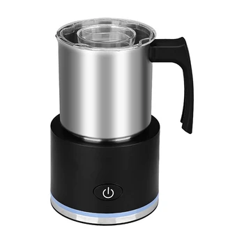 

Electric Milk Frother Automatic, Stainless Steel Foam Maker Milk Steamer Hot Cold Milk Warmer US Plug