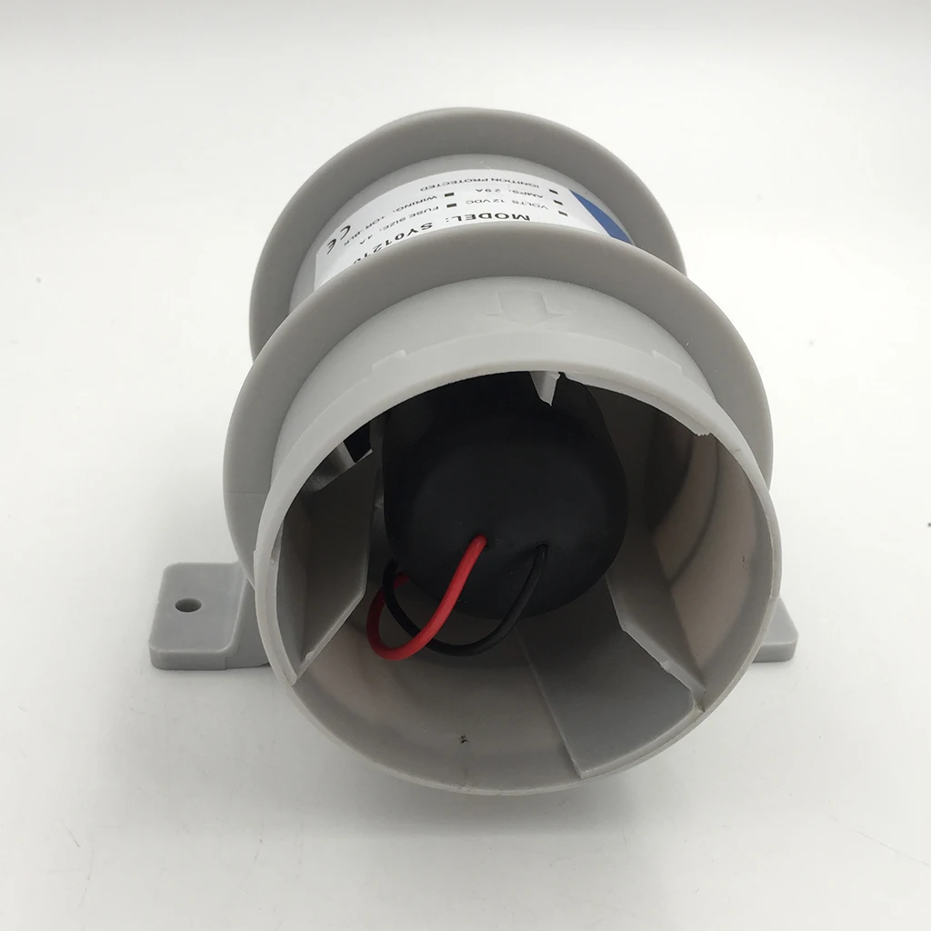 High Air Flow 3 Inch In-Line Bilge Quiet Blower 12 Volt - 3inch Dia. Hose