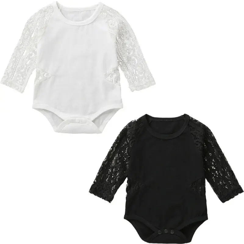 Newborn Kids Baby Girl Long Sleeve Lace Romper Body Suit Jumpsuit Outfit Clothes Rompers Aliexpress