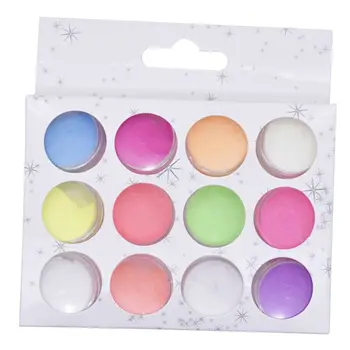

12 Pcs/set Epoxy Resin Glittering Powder Glow Shiny Sequins Filling Materials Filler Nail Manicure Makeup Decoration Jewelry Mak