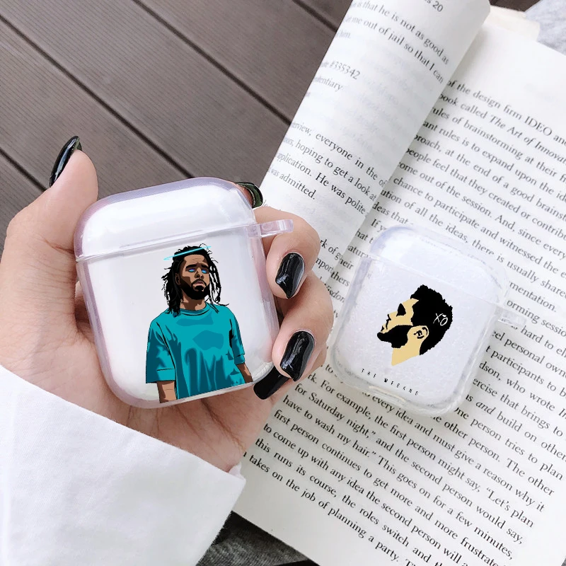 Прозрачный ТПУ чехол Rap J Cole KOD Born Sinner для Apple airpods 1 2 Чехол силиконовые Беспроводные