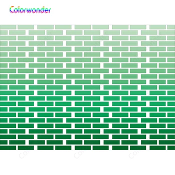 

Green Brick Walls Square Backdrops for Photography Party Decor Baby Portrait Poster Photography Backgrounds Photo Studio