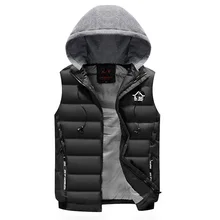 New Style down Feather Cotton Vest Men's Autumn& Winter Korean-style Trend Handsome Waistcoat Coat Men's Warm Vest