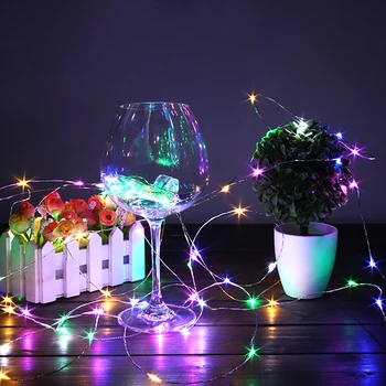 

Garland Wine Bottle Lights String 2M 20 LED Colorful Fairy Lights String Summer Party Wedding Decor Bar Decoration Light