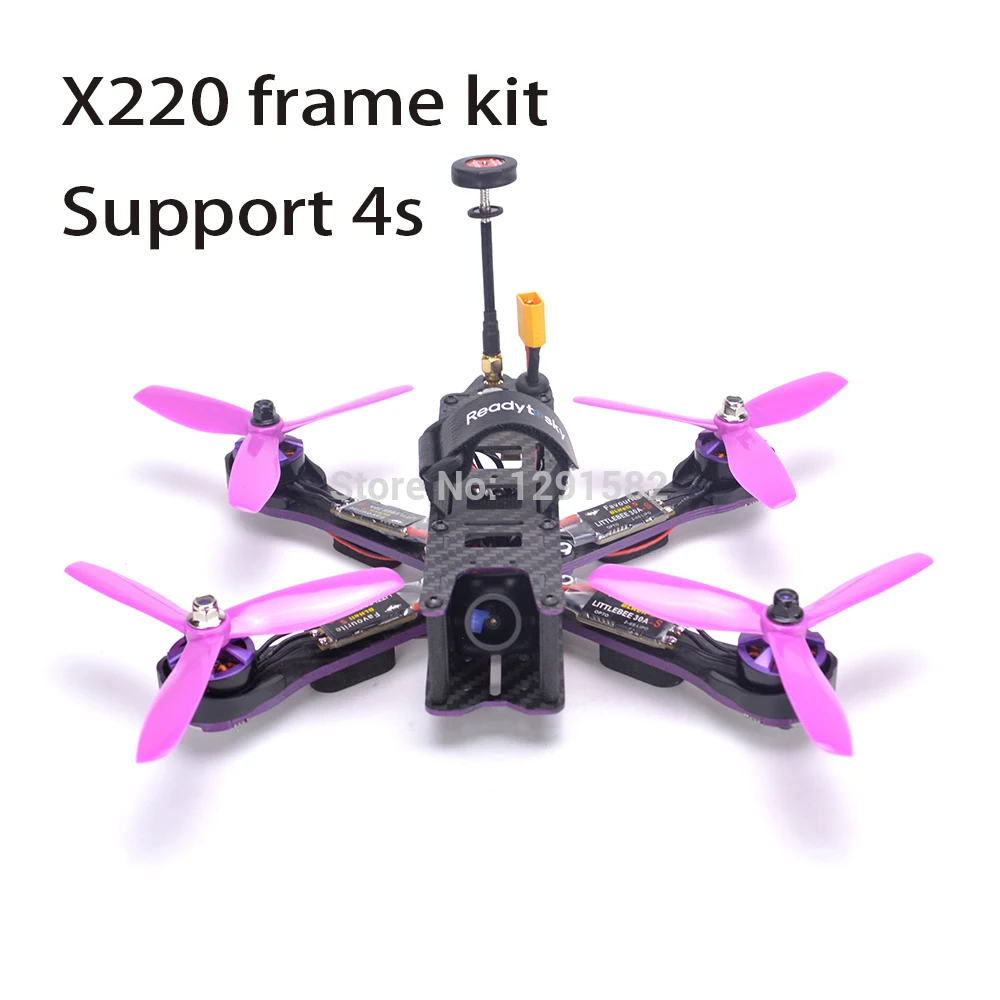 Рамка для квадрокоптера X220 220 мм Naze32 Rev6 / F3 2205 2300kv Littlebee 30A BLHeli s ESC пагода антенна