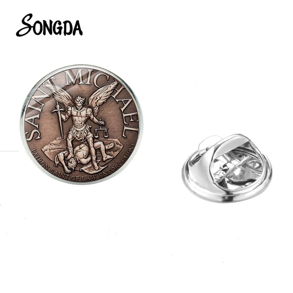 Высокое качество Archangel St.Michael Броши заколка защита США Saint Shield русского Orhodox значок
