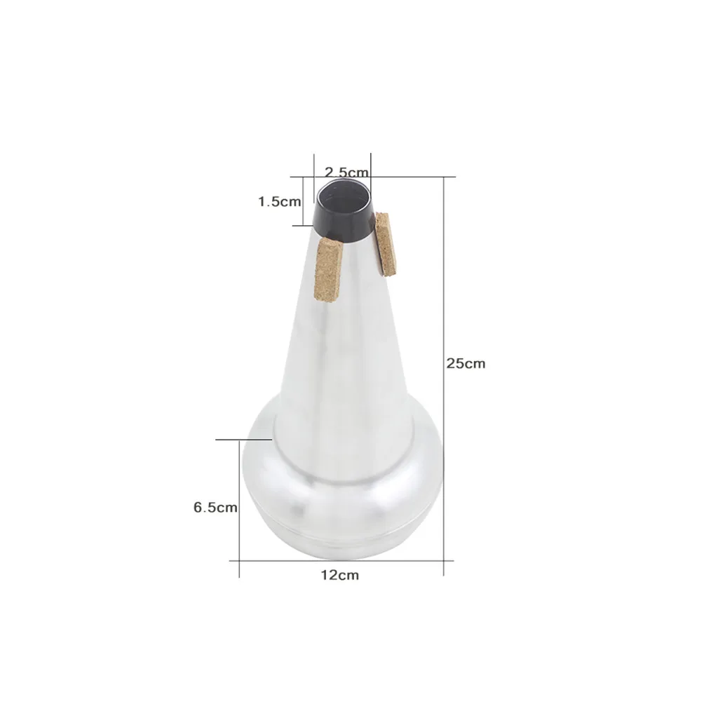 

Sliver Aluminium Alloy Mute Norrow Tone For Tenor Trombone Musicians Tool