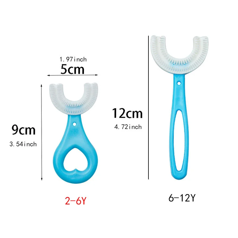 Wholesale Children Toothbrush U-Shape Infant Toothbrush Baby Oral Care Dental Health Care Cleaning Brush Ages 2-12 images - 6