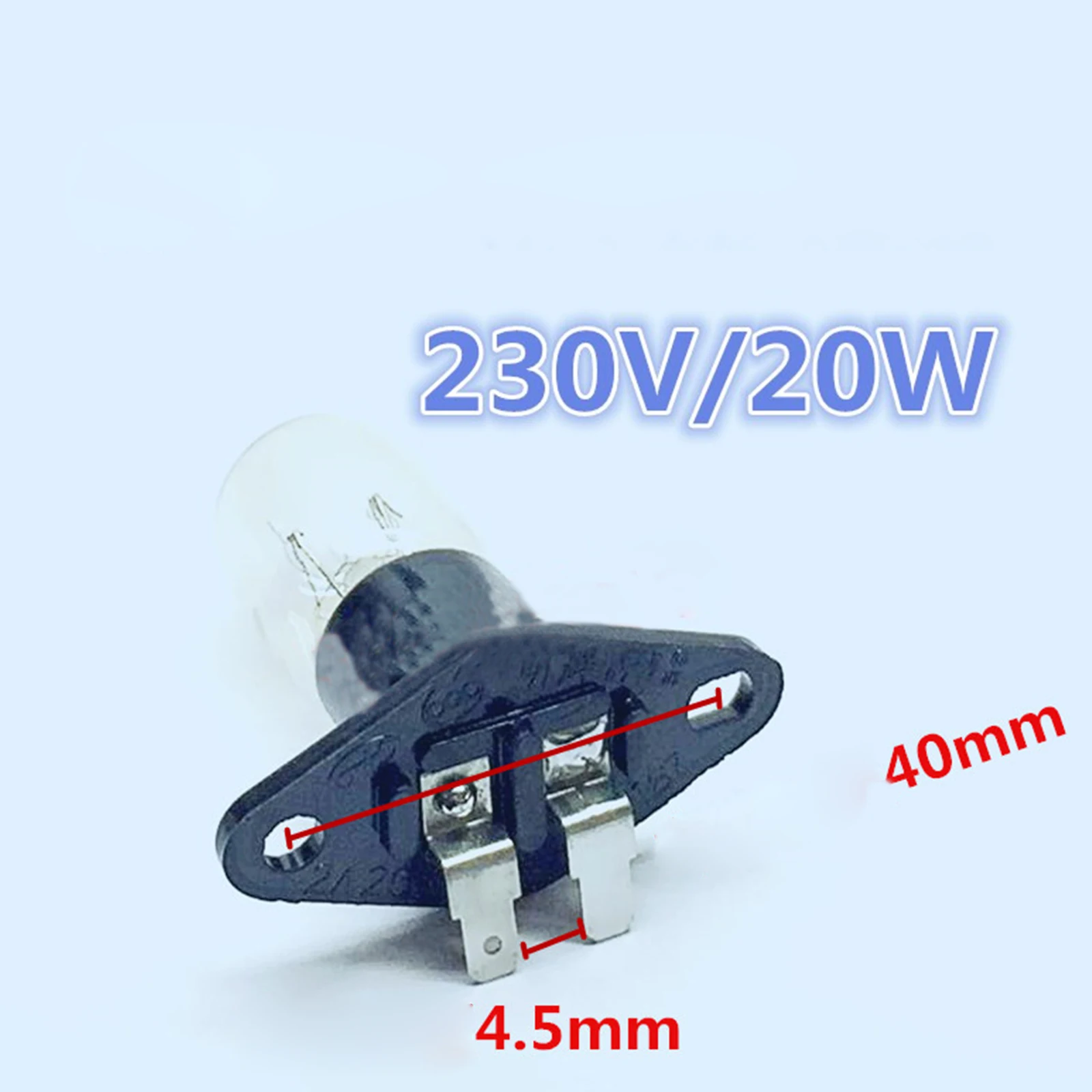 Universal Flat bend Bulb Light 20W Refrigerator Bulb for Haier Galanz Panasonic Microwave Oven Fridge Replacement Repair Parts