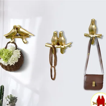 

Resin Hook Bird Home Organizer Wall Behind Bedroom Door Coat Hat Storage Rack Key Rack Sticky Hanger Storage Hooks