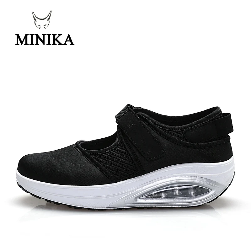 MINIKA/женская спортивная обувь Светильник для пожилых людей Обувь на танкетке zapatos