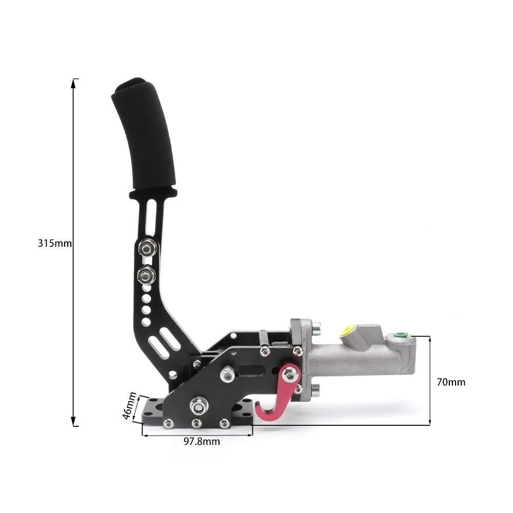 CNSPEED Universal Aluminum Racing handbrake Car Hydraulic Handbrake Drift Hand Brake Parking Black Blue Red