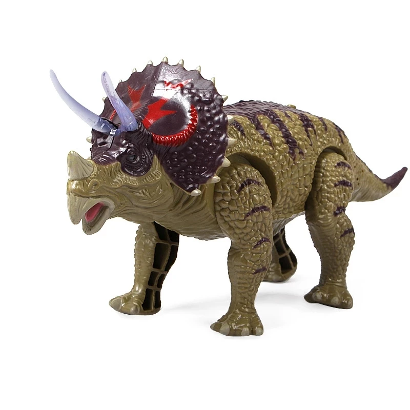 Dinossauro de Brinquedo Elétrico Bate E Volta Com Som E Luz De LED - Chic  Outlet - Economize com estilo!