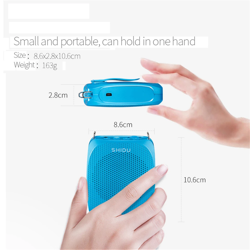 Megafone UHF para Professores, Orador Ensino UHF, Tour Guide, S615, 10W