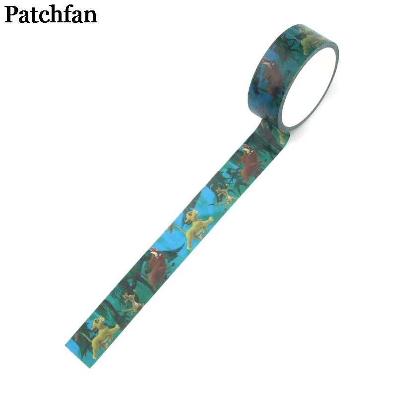 20 шт./лот Patchfan Король Лев мультфильм фильм для мужчин винтаж 90s забавные DIY Скрапбукинг Васи клейкие ленты бумага маскировки стикеры Пастер A2221