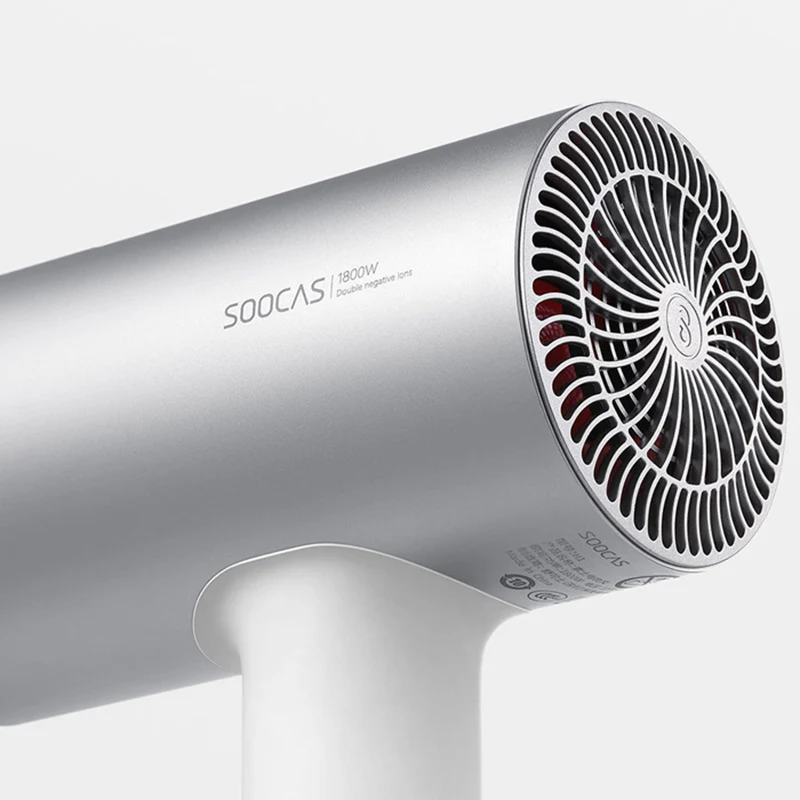 Фен для волос Soocas H3 Anion корпус из алюминиевого сплава 1800 Вт инновационный дизайн