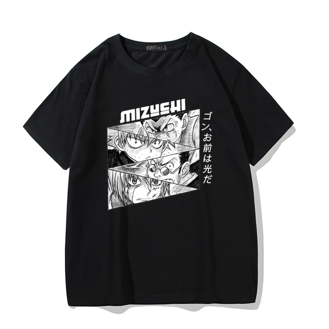 Man Series Cute Cartoon Print Women's T-shirt My Full-time Hunter Fun Clothing Harajuku Japan Casual Top Tee футболки