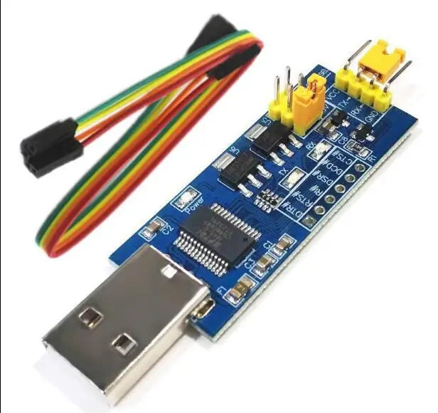 Плата последовательного порта USB-TTL 5 В/3 3 В/1 8 в модуль FT232RL с уровнем загрузки и