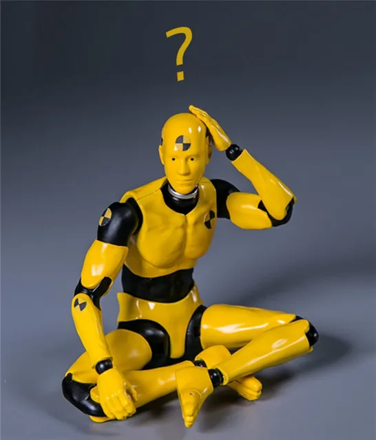 Hot sale 1:12 CRASH TEST DUMMY TESTMAN Movable Figure DPS02 fit Male Action Soldier Figure DIY Doll model Collectible Toy gifts 3