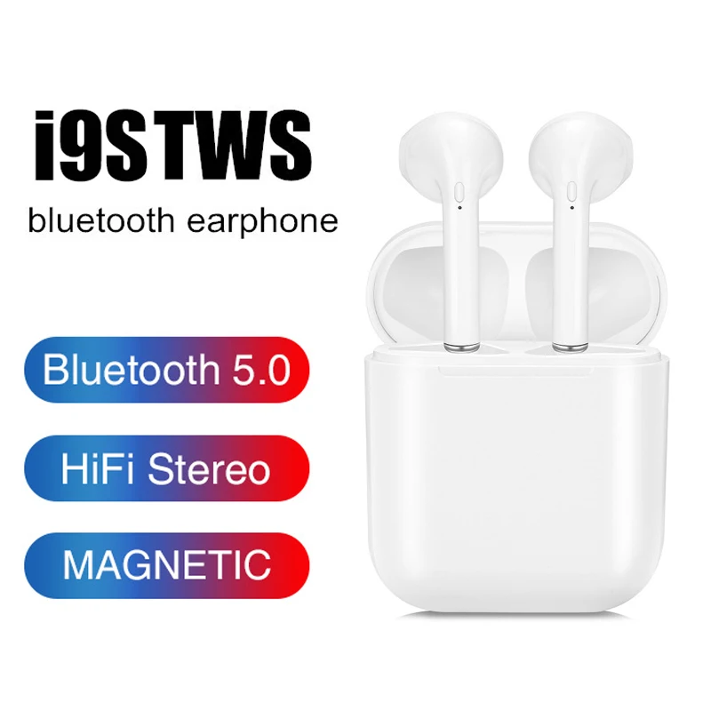 

Hot Sale I9s TW S Bluetooth Earphone Stereo Earbud Wireless Gaming Headphones Elari Eardrops Aptx Anker I9s PK I7s I11 I12 TWS