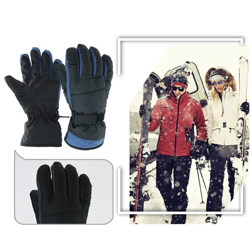 1 пара, уличные спортивные теплые лыжные перчатки, нейлоновые водонепроницаемые ветрозащитные лыжные перчатки для езды на мотоцикле, велосипеде, лыжах, 5 цветов