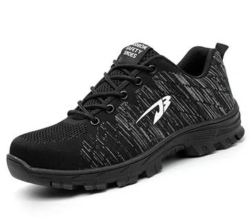 Мужские ботинки зимняя надежная обувь со стальным носком рабочие сапоги защитная обувь мужские рабочие ботильоны на открытом воздухе - Цвет: black