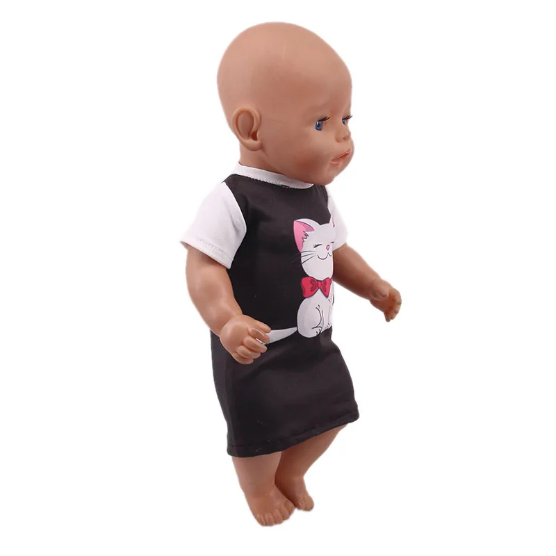 Doll Clothes Animal Shirt For 18 Inch American Doll Girl Toys & 43 Cm Born Baby Clothes & Our Generation Nenuco Reborn Doll