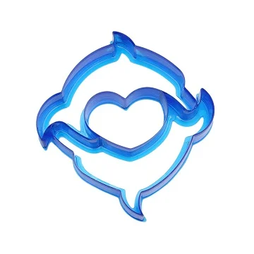Love Heart Резак для сэндвича, резак для печенья, сделай сам, животное, динозавр, сердце, Бабочка, звезда, формы для хлеба, тортов, овощерезка, украшение свадебного торта - Цвет: Love Heart