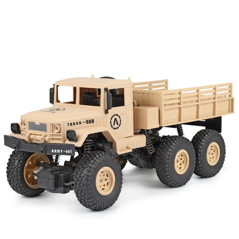 

1/16 RC Military Truck 6 Wheel Drive Remote Control Off-Road RC Car Model Remote Control Climbing Car Children's toy gift