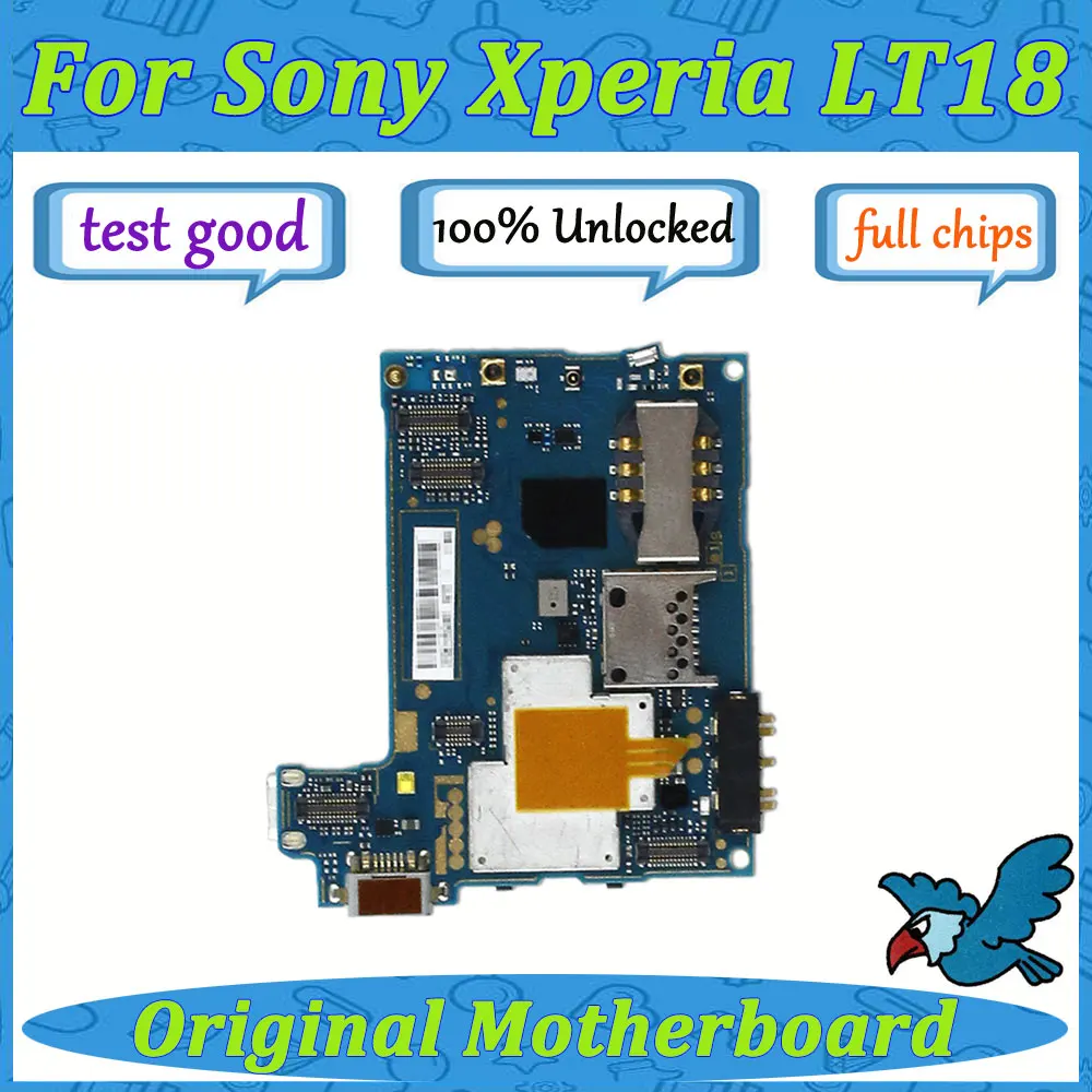 Для sony Xperia LT18 полная Заводская разблокировка Материнская плата Android система с полным чипом материнская плата Рабочая материнская плата