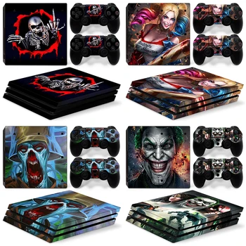 

For Playstation 4 Pro Dualshock 4 Skin Protection Stickers PS4 Pro Game Console + 2 Controller Body Skin
