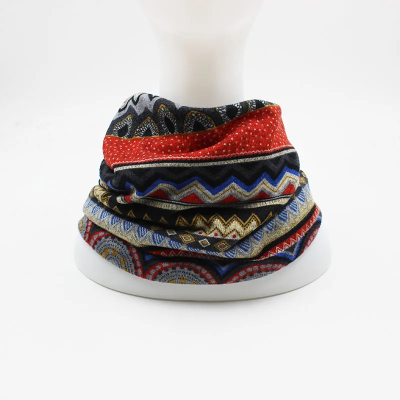 Neue doppelt gebrauchte Mode Herbst Frauen warme Mützen Schal für Mädchen lässig bunte Marke gestreiften Hut Hip Hop Outdoor Skulies Hüte – Detail 6