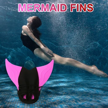 Dzieci Kid Mermaid płetwy do pływania kaczki płetwy gumowe krótkie płetwy do pływania rozmiar regulowane płetwy neutralne płetwy D sprzęt do pływania tanie i dobre opinie 18 + 7-12y 12 + y CN (pochodzenie) Mermaid Flippers
