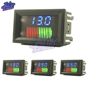 

10 Segment Battery Level LED Display Lithium Battery Capacity Meter Charge Indicator Battery Test Red Green Blue 12/36/60/24/48V
