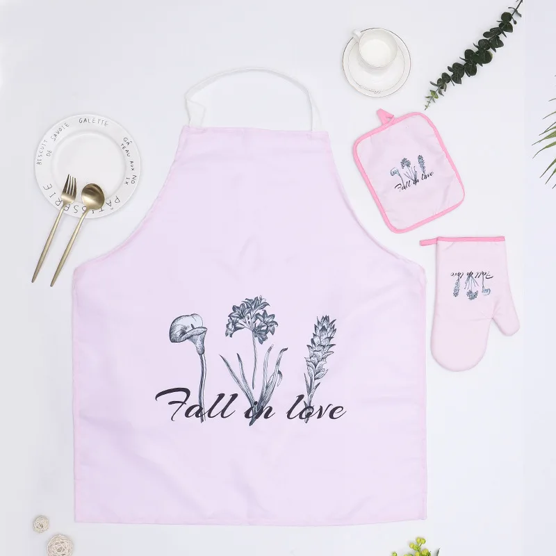 3 шт./компл. кухонные перчатки для выпечки микроволновый фартук с перчатками