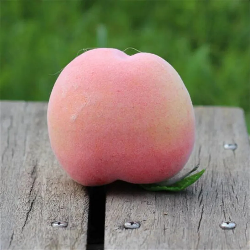 30pcs Foam Peach Artificial Fruit Model Fake Pink Peach for Wedding Party Home Photography Tool Decorative