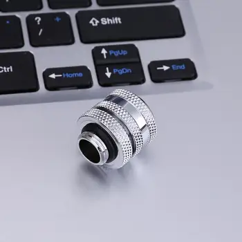 

G1/4 14mm OD 4 Laps Hard Tube Quick Fitting Connector for PC Water Cooling System Connector G1/4 4.5mm length