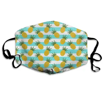 

Pineapple Stripes print Dustproof and windproof mask, washable and reusable, suitable for outdoor sports