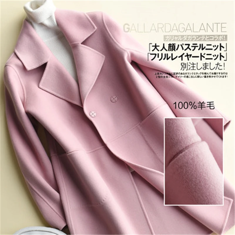 Осенне зимняя женская куртка ручной работы cashmere100 % шерстяное пальто из кашемира