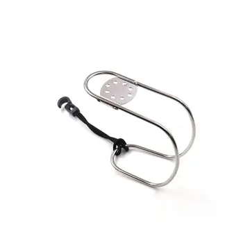 

Marine Stainless Steel Horseshoe Lifebuoy Bracket Life Buoys Ring Holder T8WF