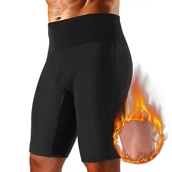 

Puimentiua 2019 Mens Weight Loss Sauna Sweat Thermo Shorts Body Shaper Athletic Yoga Gym Shorts Male Summer Sports Shorts