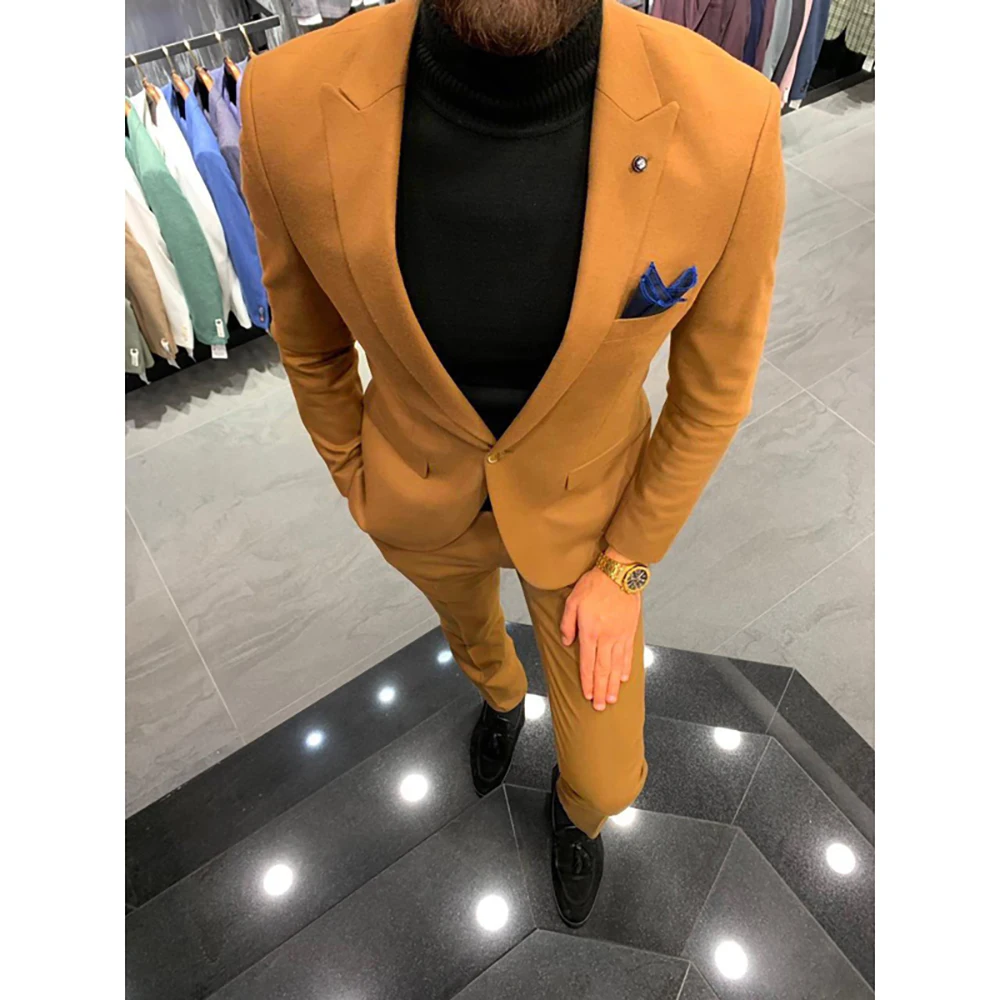 Latest Coat Pants Design Men Suit 