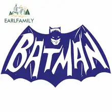 EARLFAMILY 13cm x 9.7cm Bat Logo Pack Car Stickers Sunscreen Waterproof Anime Cartoon Vinyl JDM Trunk Truck Bumper Graphics