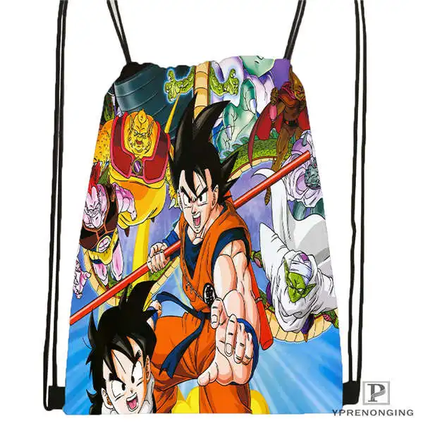 Пользовательские Dragon-ball-z-походная сумка на шнурке милый рюкзак для детей(черная спинка) 31x40 см#20180611-02-57