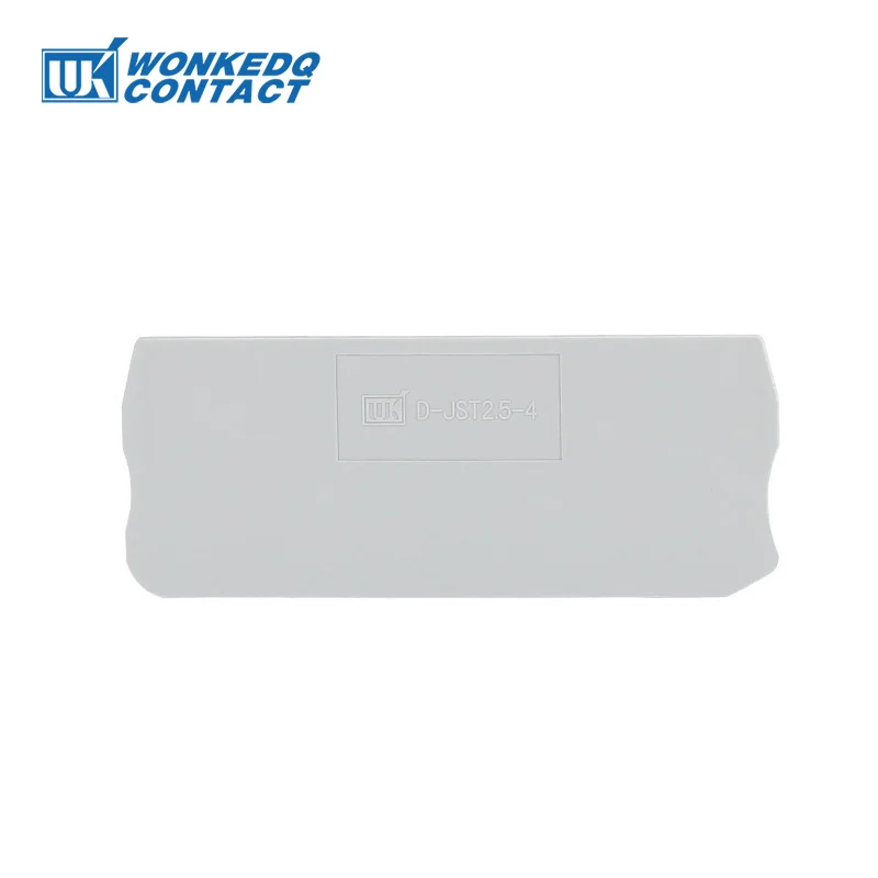 D-ST2.5-QU End Plate 1Pc for PT/ST 2.5-QU QUATTRO 4-Conductor 2.5mm&sup2; Connector DIN Rail Terminal Block D-ST 2.5-QU End Cover wire connectors din rail terminal block