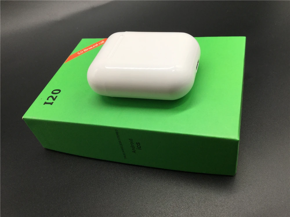 i20 with retail box I20 tws оригинальные всплывающие Bluetooth наушники сенсорное управление мини наушники гарнитура tws pk i30 i20 i11 i7s i12 - Цвет: i20 with retail box