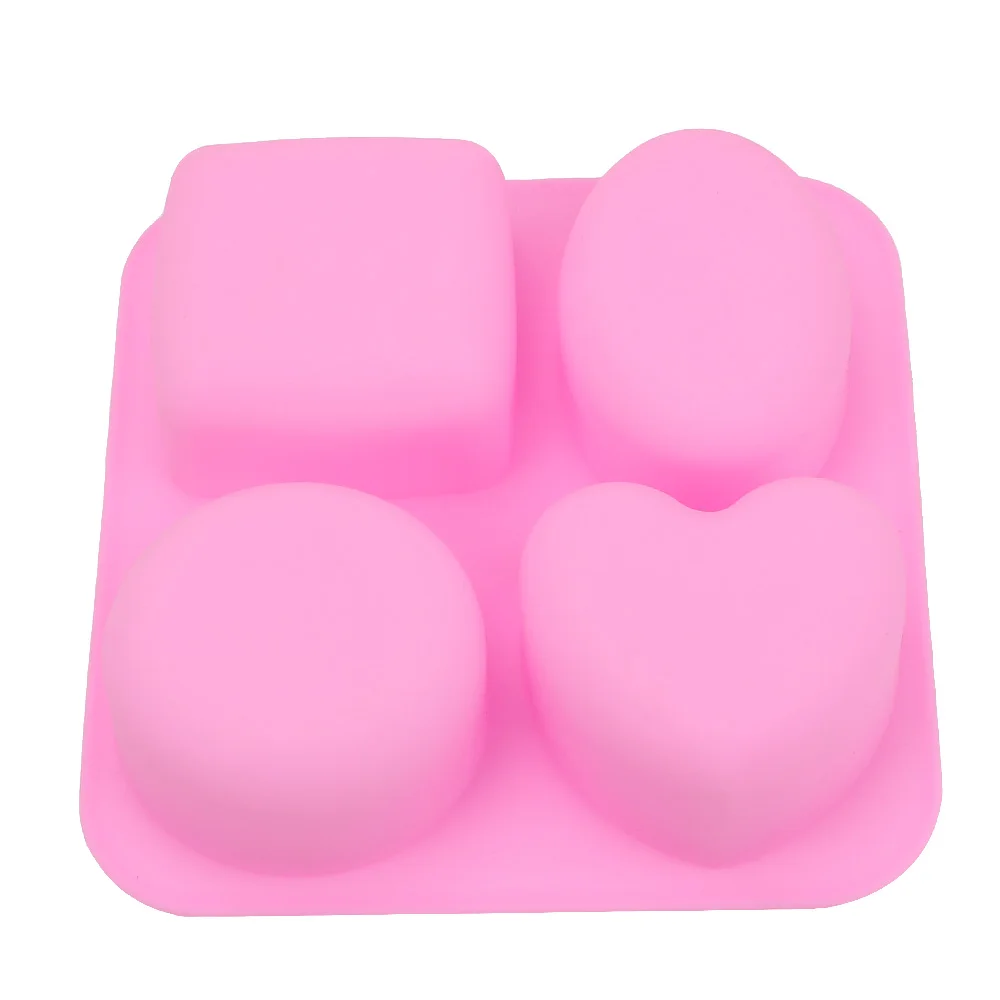 Soap Mold 7.75X10.25 5 Cavity Hearts