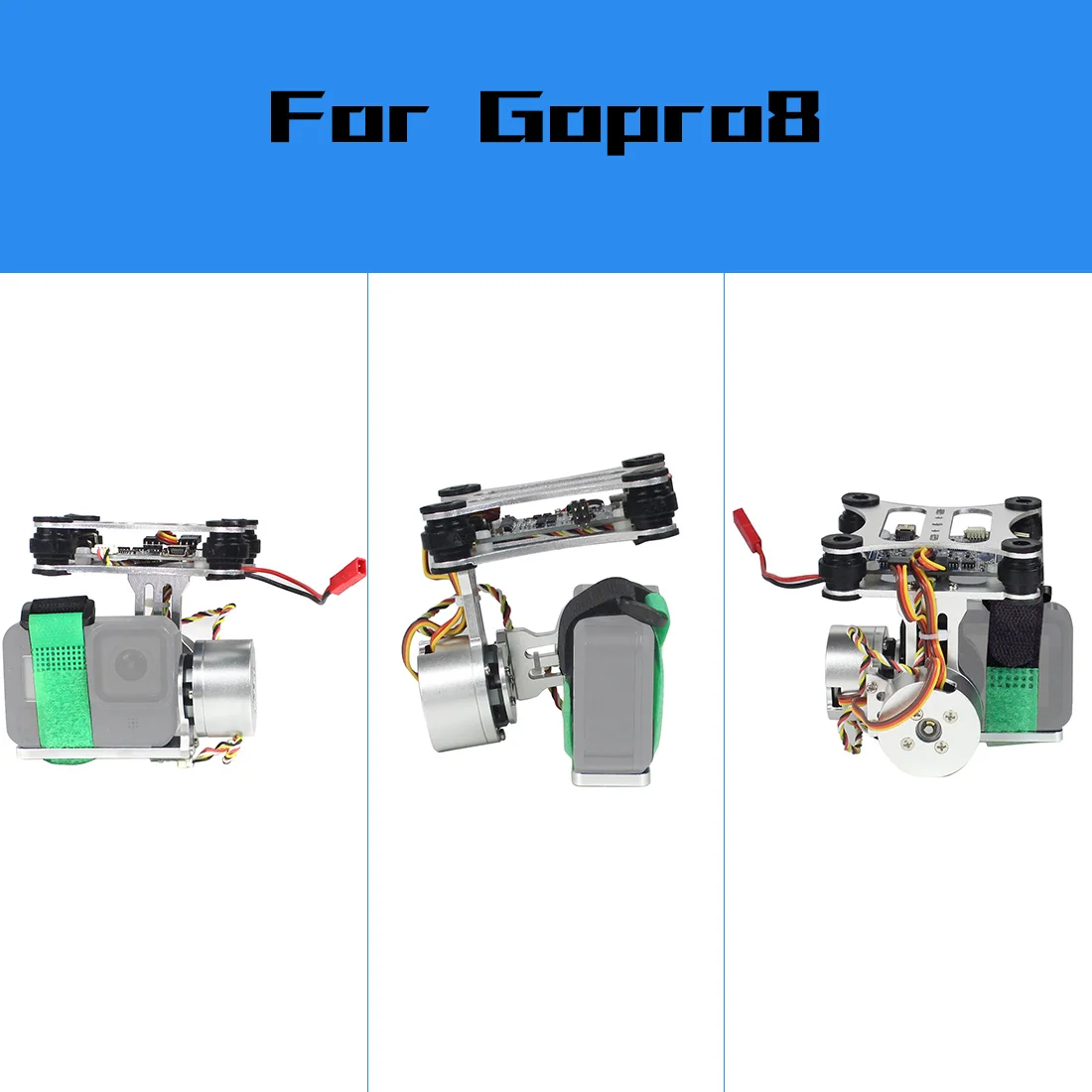 Cardan 2 Axes pour GoPro Hero 3-8 SJCAM Osmo Action - Stabilisateur Vidéo