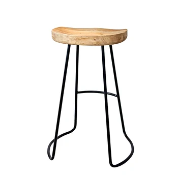 

Bar stool black wrought iron bar stool European modern minimalist home backrest high chair creative net red bar chair
