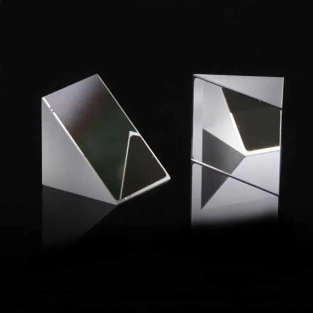 3/5/10/15/20/25/30/40/50mm High Precision K9 Optical Glass Lens Right-Angle Prism 90 Degree 90&deg; Total Reflection Measuring Prism
